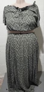 NWOT Torrid Crop Top Maxi Dress